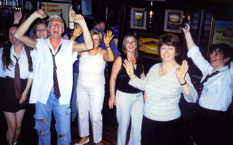 James Watt College's Psychology Department Old Skool Night held in Kilwinning, Ayrshire in June